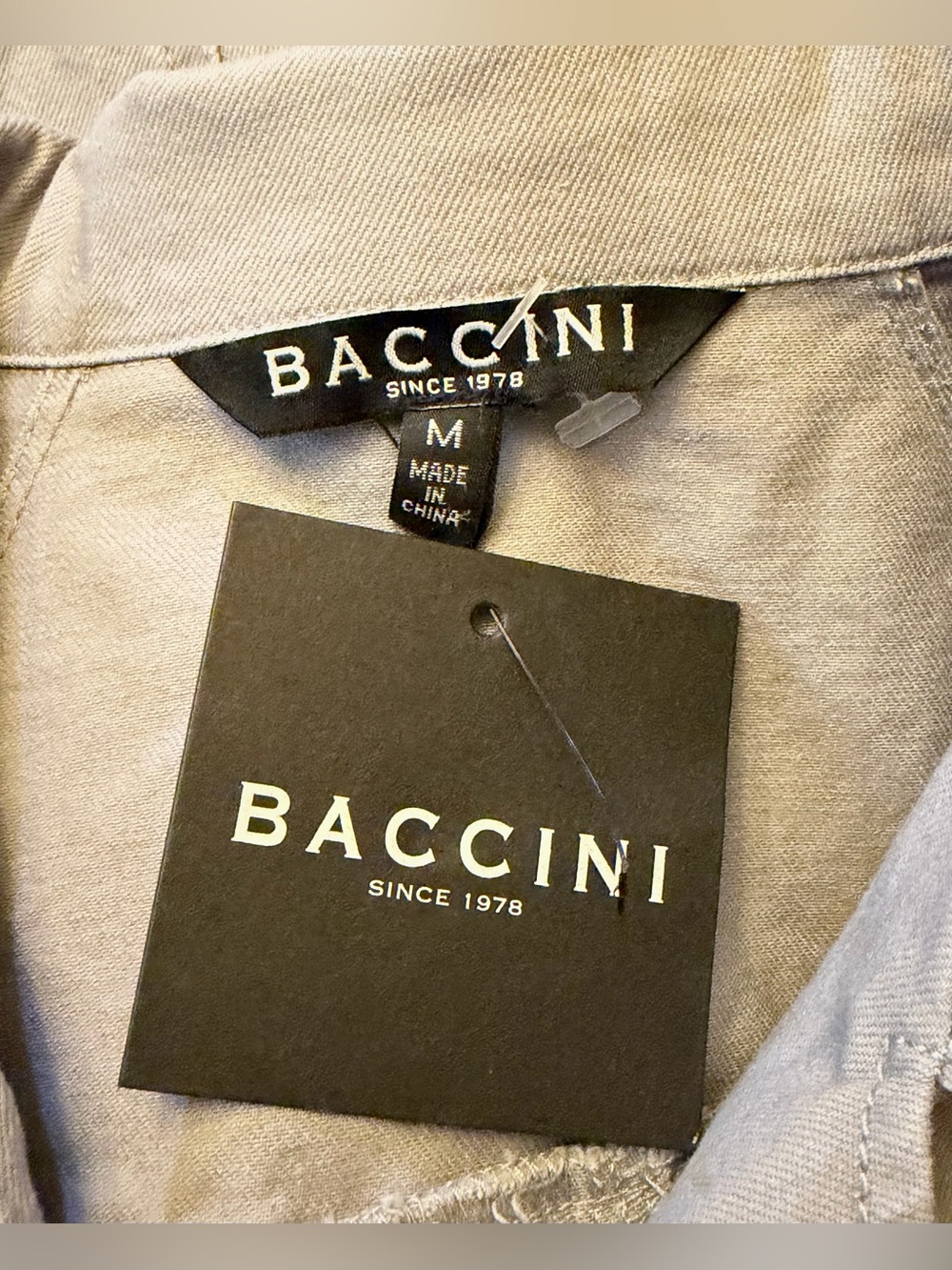 NWT Baccini Cotton Blend Jacket, Size M - Picture 5 of 6